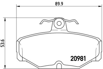 Pastiglie freno posteriore A/C ace 01/95-10/98 / A/C ace 10