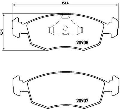 Pastiglie freno anteriore Ford escort IV (gaf, awf, abft