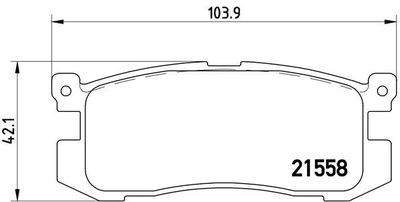 Pastiglie freno posteriore Ford ia telstar hatchba