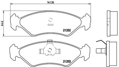 Pastiglie freno anteriore Ford Fiesta van (J5_, J3_) 02/