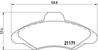 Pastiglie freno anteriore Ford escort '91 (avf)
