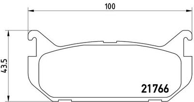 Pastiglie freno posteriore eunos 500 saloon 01/92-10/99 /