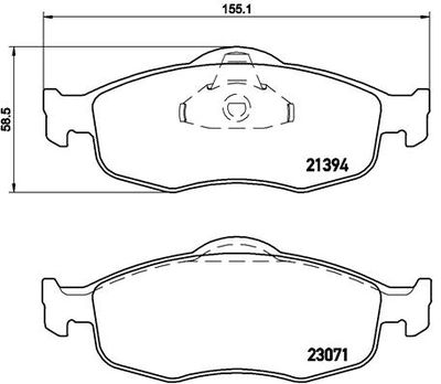 Pastiglie freno anteriore Ford ia mondeo estate (