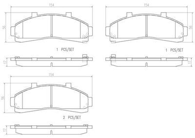 Pastiglie freno anteriore Ford asia & oceania courier pi