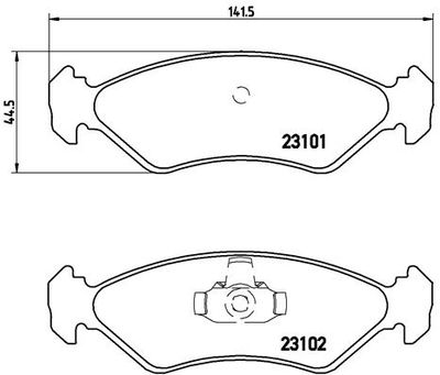 Pastiglie freno anteriore Ford ia ka hatchback (t