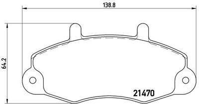 Pastiglie freno anteriore Ford ia Transit bus (vf