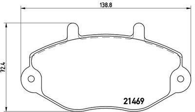 Pastiglie freno anteriore Ford ia Transit bus (vf
