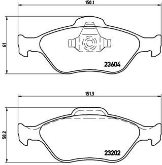 Pastiglie freno anteriore Ford ia Fiesta hatchbac