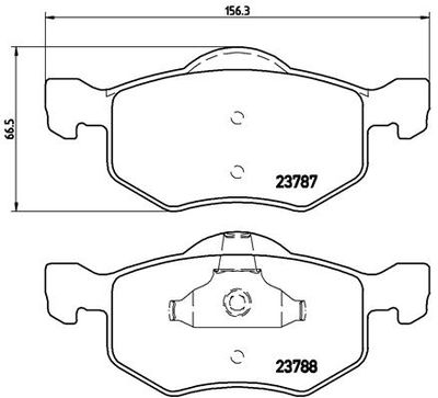 Pastiglie freno anteriore Ford ia escape (ba, za,