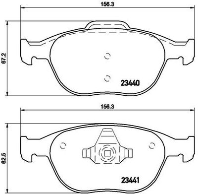 Pastiglie freno anteriore Ford ia Focus hatchback