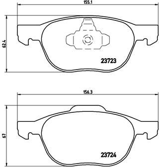 Pastiglie freno anteriore Ford (changan) ecosport 01/13-