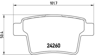 Pastiglie freno posteriore BYD M6 07/10-> / BYD S6 05/11-