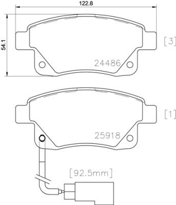 Pastiglie freno posteriore Ford (jmc) Transit bus 01/06->