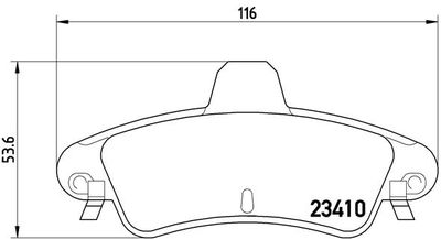Pastiglie freno posteriore Ford ia cougar Coupé (s