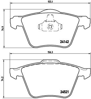 Pastiglie freno anteriore Ford ia mondeo estate (