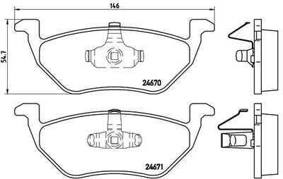 Pastiglie freno posteriore Ford ia escape (ba, za,