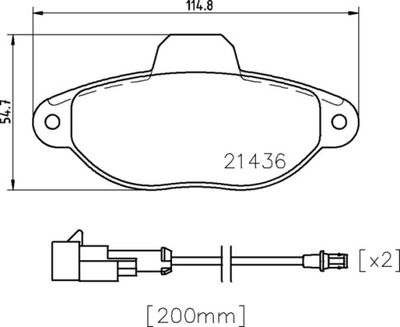 Pastiglie freno anteriore Fiat 500 (312_) 07/07-> / Ford