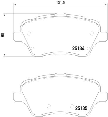 Pastiglie freno anteriore Ford ia Fiesta hatchbac