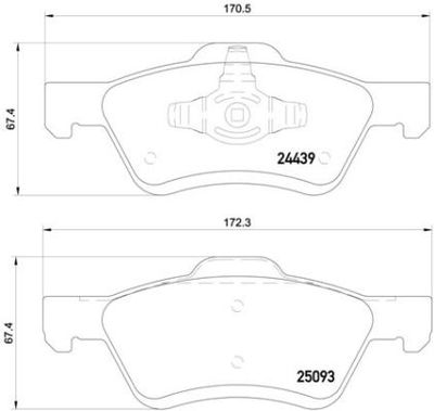 Pastiglie freno anteriore Ford ia escape (ba, za,
