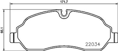 Pastiglie freno anteriore Ford (jmc) tourneo 05/16-> / f