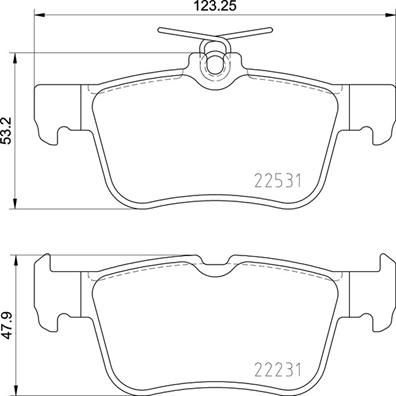 Pastiglie freno posteriore Ford (changan) edge 04/15-> /