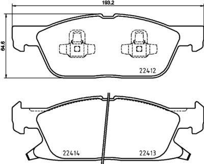 Pastiglie freno anteriore Ford (changan) edge 04/15-> /