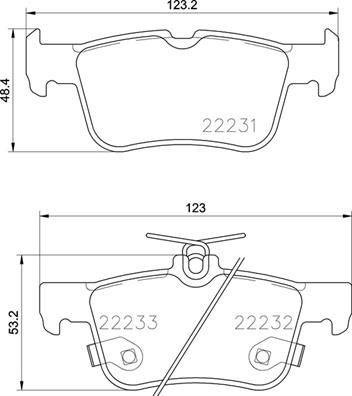 Pastiglie freno posteriore Ford (changan) kuga 01/13-> /