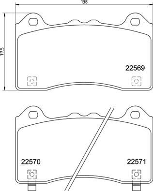 Pastiglie freno anteriore Ford ia Focus hatchback