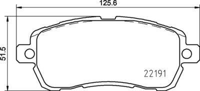 Pastiglie freno anteriore Ford ka+ (uk, fk) 08/14->