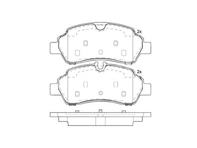 Pastiglie freno posteriore Ford (jmc) tourneo 05/16-> / f