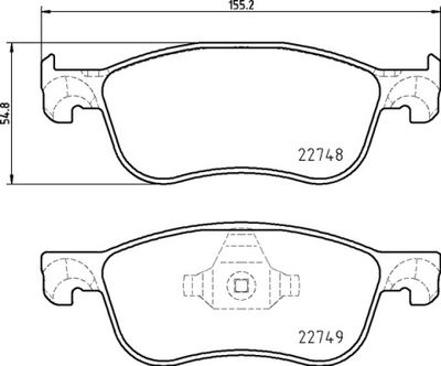 Pastiglie freno anteriore Ford Fiesta VII (hj, hf) 05/17