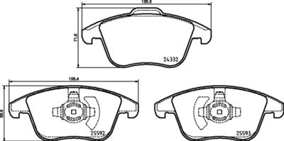 Pastiglie freno anteriore Ford mondeo V hatchback (ce) 0