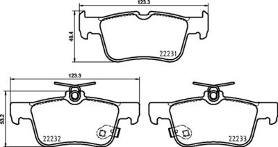 Pastiglie freno posteriore Ford Focus IV (hn) 01/18-> / f