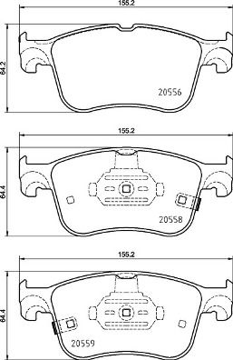 Pastiglie freno anteriore Ford Focus IV (hn) 01/18-> / f