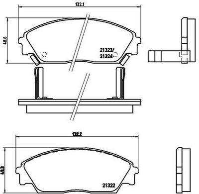 Pastiglie freno anteriore Honda civic II shuttle (ee) 01