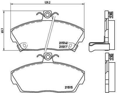 Pastiglie freno anteriore Honda civic VI aerodeck (mb, m