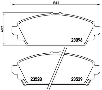 Pastiglie freno anteriore Honda accord VI (ck, cg, ch, c