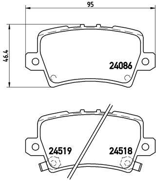 Pastiglie freno posteriore Honda civic VIII hatchback (fn
