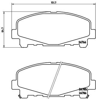 Pastiglie freno anteriore acura (gac) tlx-l 12/17-> / A/C