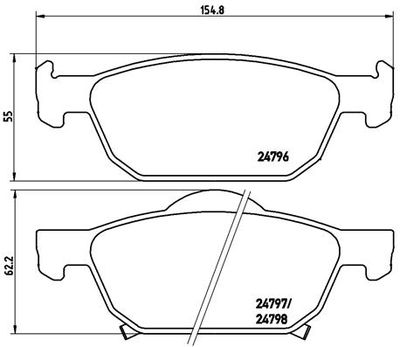 Pastiglie freno anteriore Honda accord VIII (cp) 09/07->