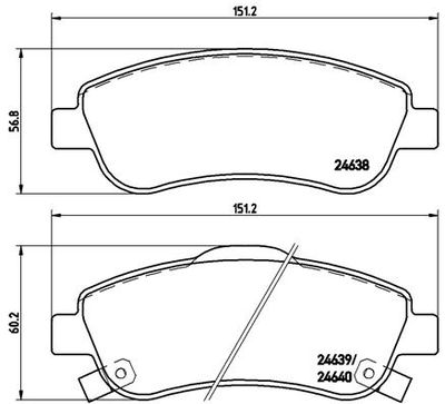 Pastiglie freno anteriore Honda cr-v III (re_) 06/06-> /
