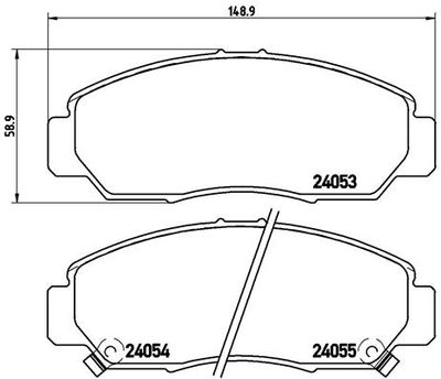 Pastiglie freno anteriore Honda (gac) odyssey (ra_) 04/0