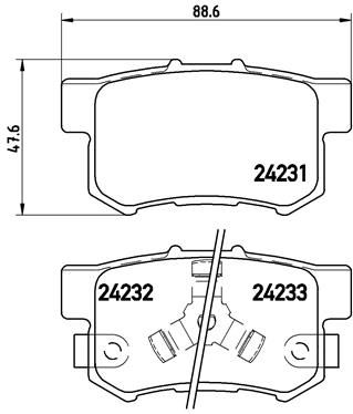 Pastiglie freno posteriore acura (gac) cdx 07/16-> / acur
