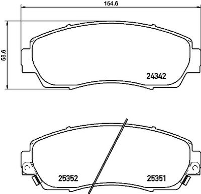 Pastiglie freno anteriore acura (gac) rdx 11/18-> / acur