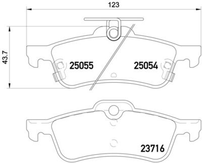 Pastiglie freno posteriore Honda civic IX (fk) 02/12-> /