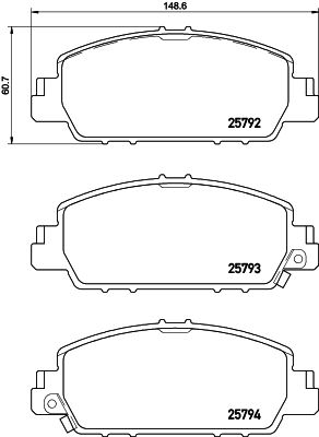 Pastiglie freno anteriore Honda (dongfeng) inspire (cv_)