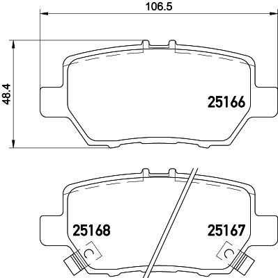 Pastiglie freno posteriore Honda legend IV (kb_) 10/04->