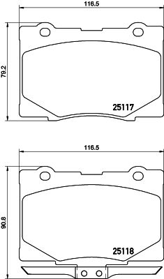 Pastiglie freno anteriore acura rl 10/04-> / Honda legen