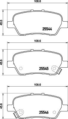 Pastiglie freno posteriore Honda (dongfeng) elysion (rr_)