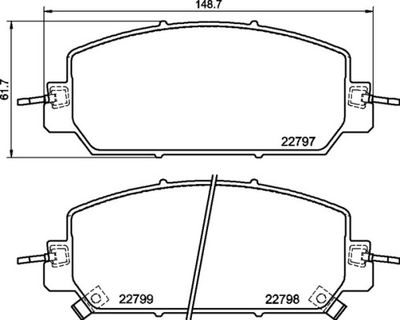 Pastiglie freno anteriore acura (gac) cdx 07/16-> / hond